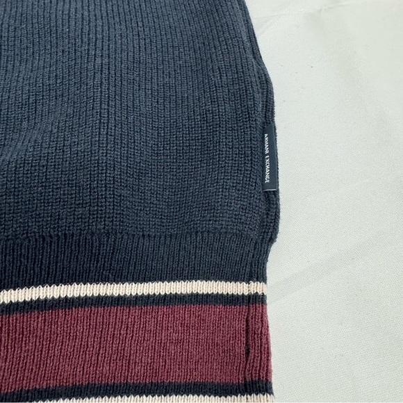 Armani Exchange Cardigan Men’s M Blue V-Neck Button Up Cotton/wool Blend $170 - Picture 13 of 16